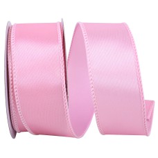 1.5 Inch Pink Satin Ribbon With Wired Edges, 10 Yard Spool (1 Spool) SALE ITEM